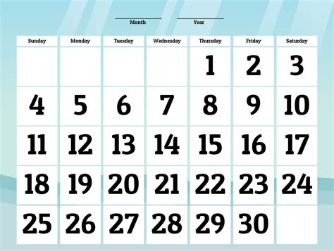 30 days end of month.